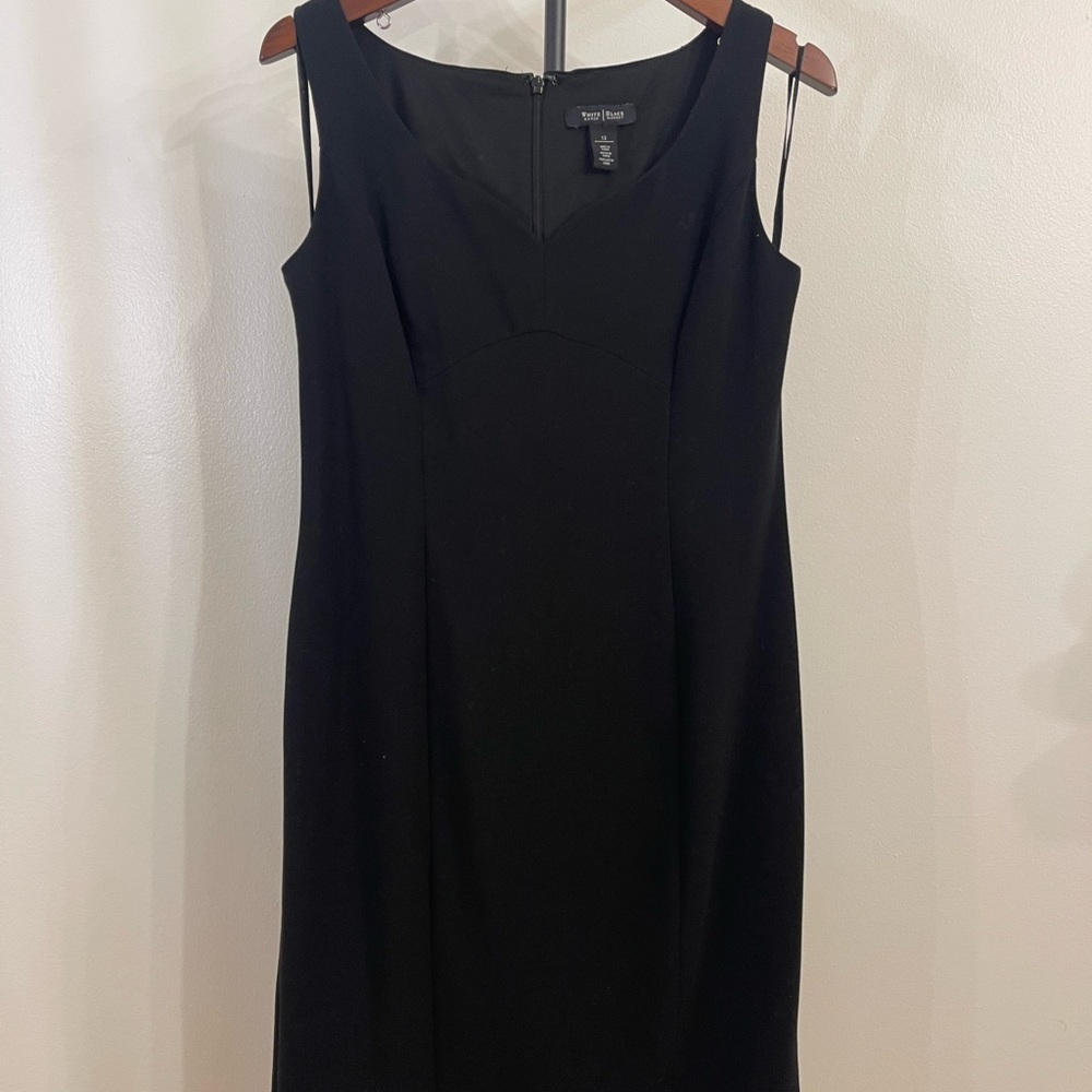 White House Black Market Women's Black Midi Dress